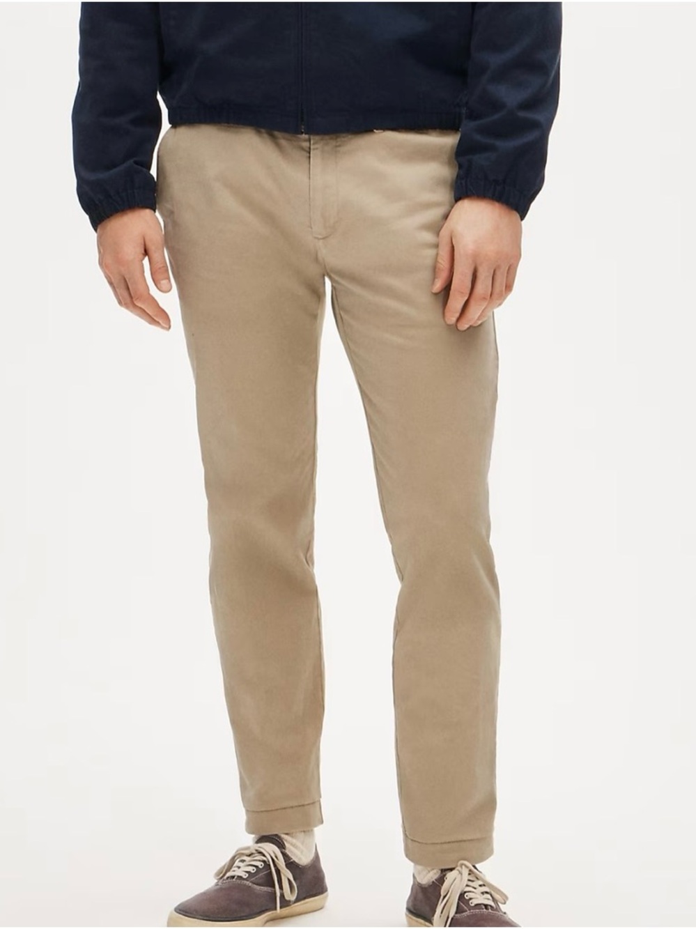 J Crew Men's Slim Stretch Chino Pants - Khaki